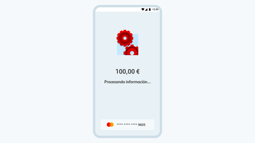 Pantalla de Get Smart procesando información de pago